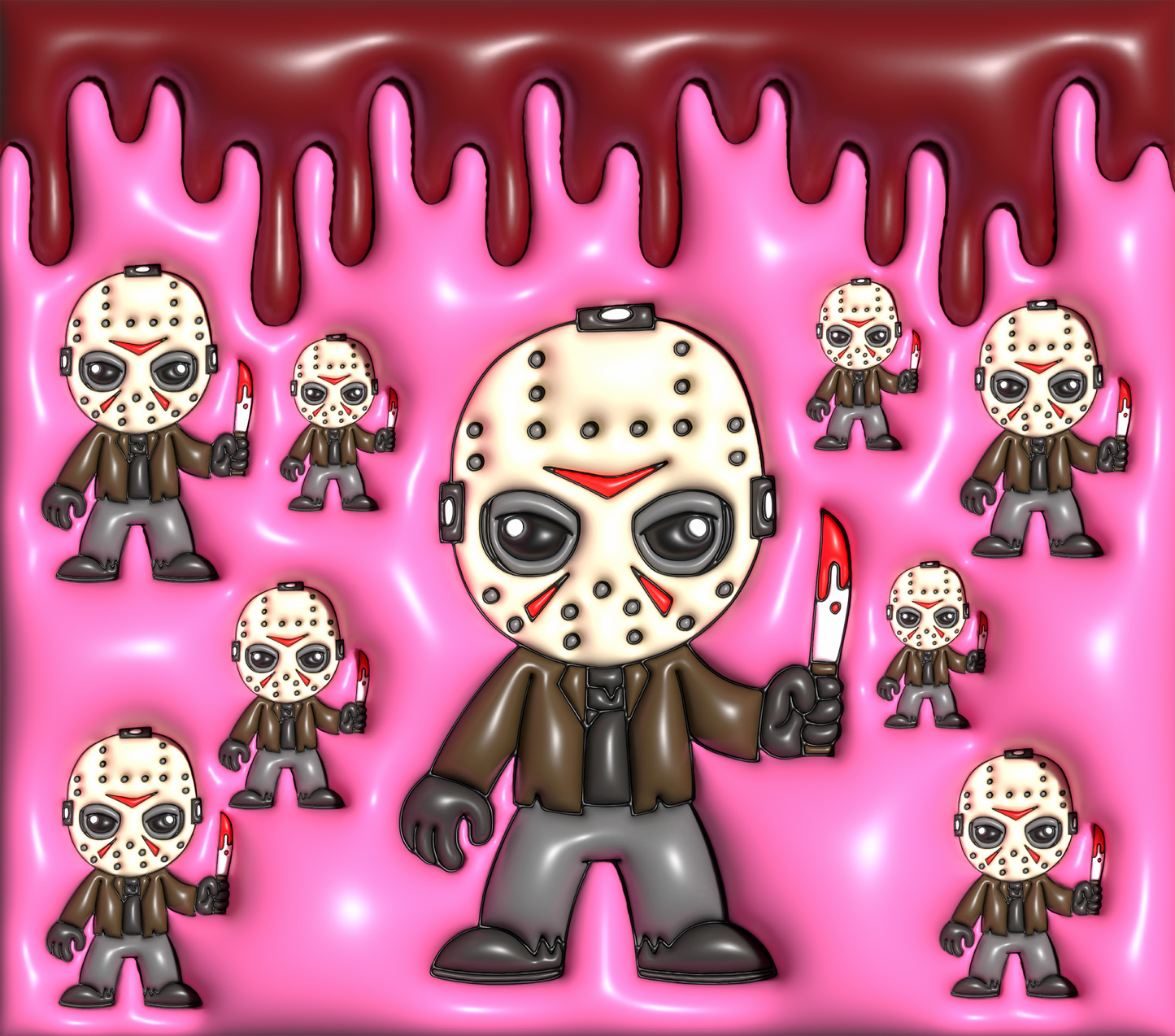 Halloween Horror 6 - 20 Oz Sublimation Transfer