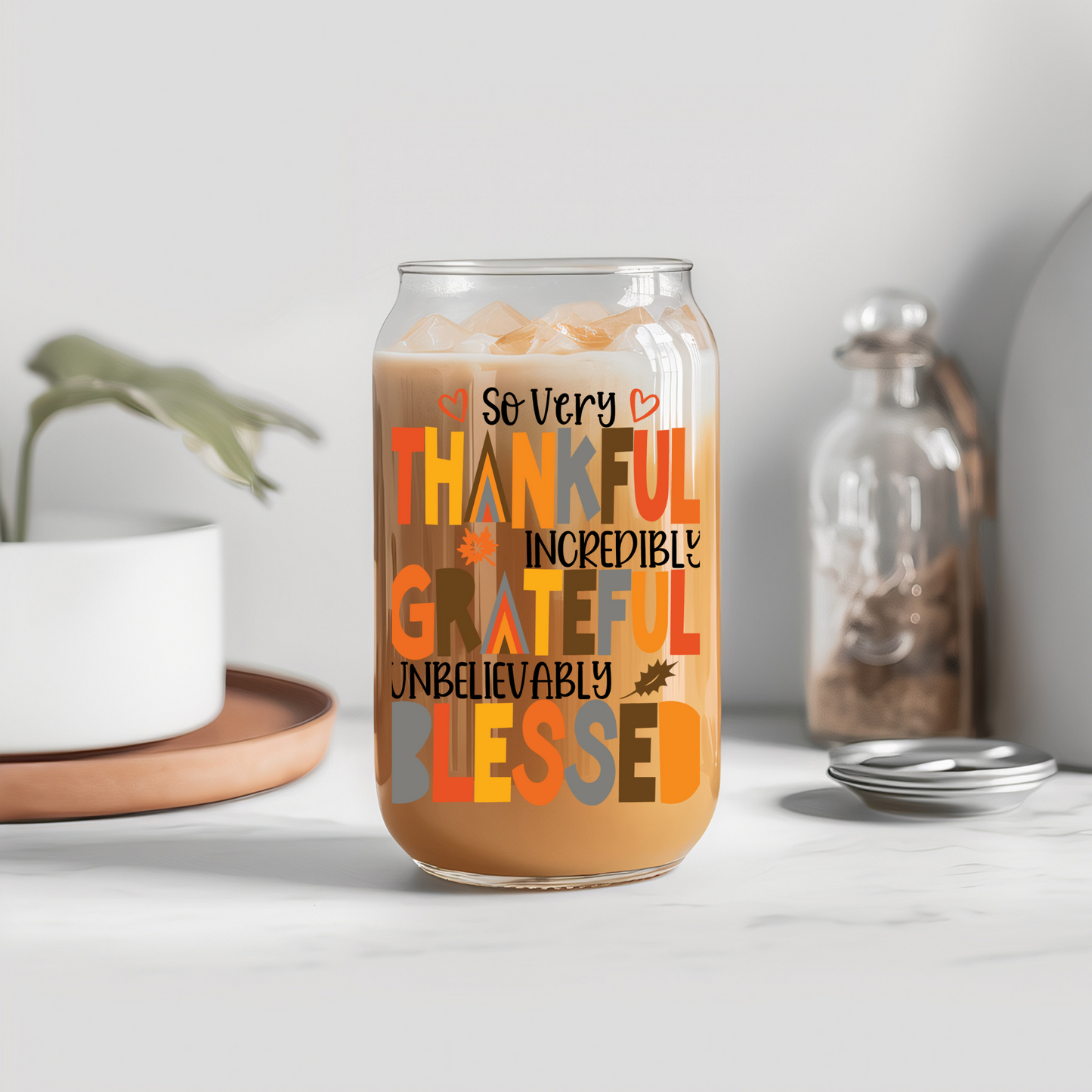 Fall So Very Thankful - UVDTF Decals