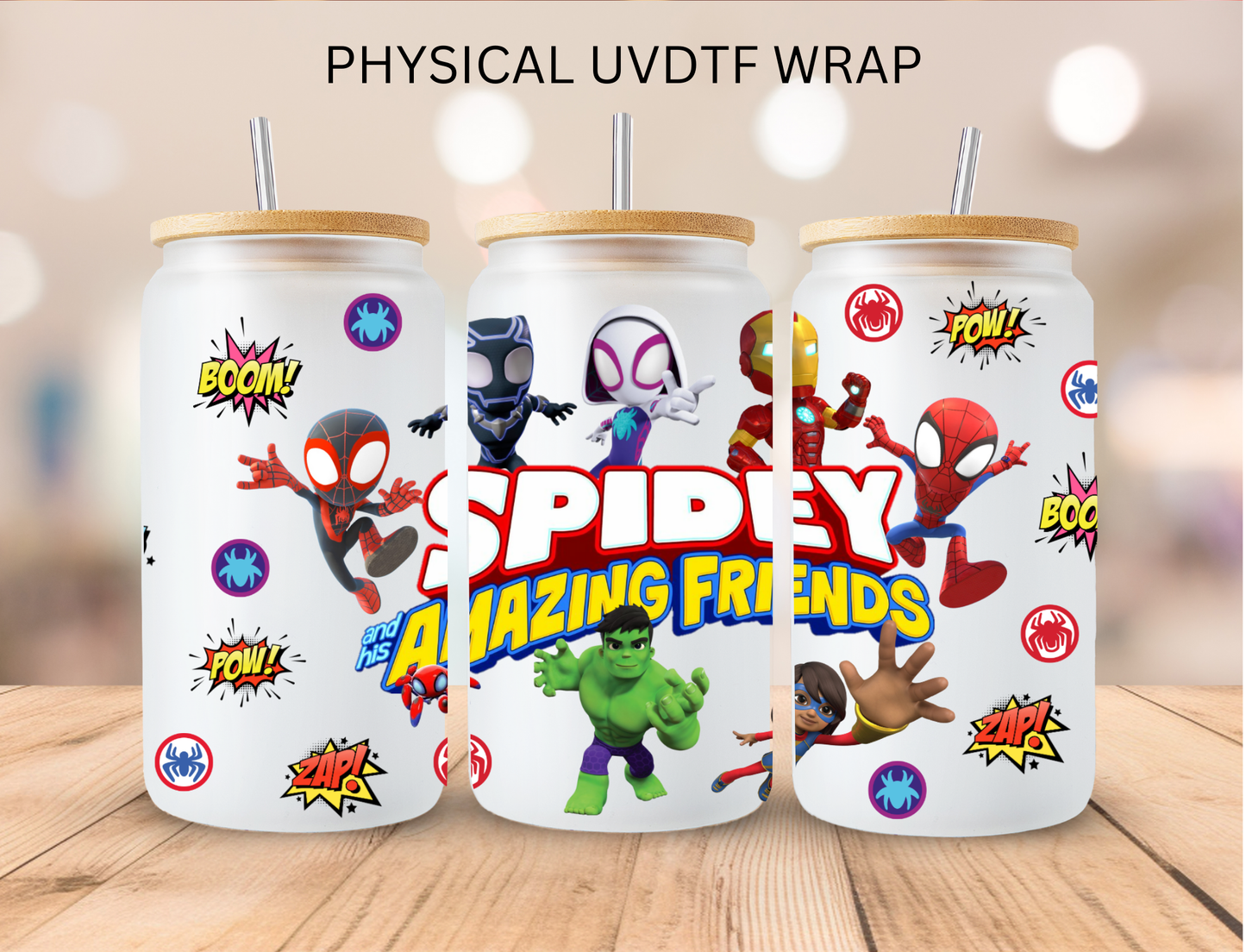 Spidey - 16 oz / 20 oz Libby UV DTF Wrap