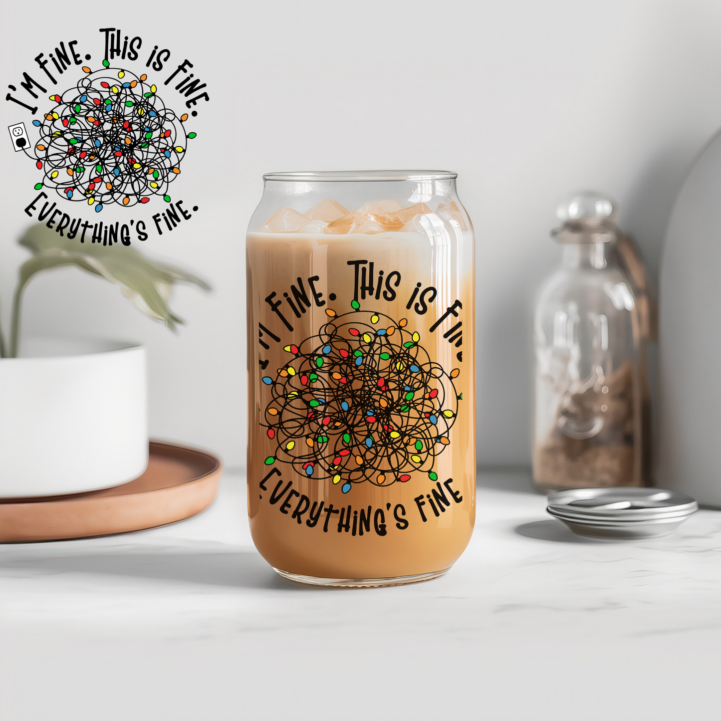 Christmas I'm Fine - UVDTF decals