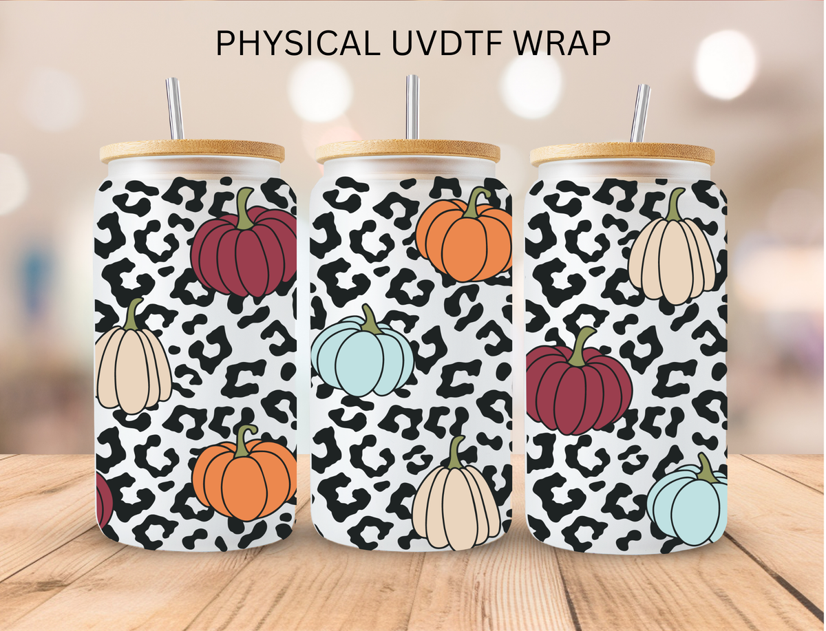 Fall Pumpkins - 16 oz / 20 oz Libby UV DTF Wrap