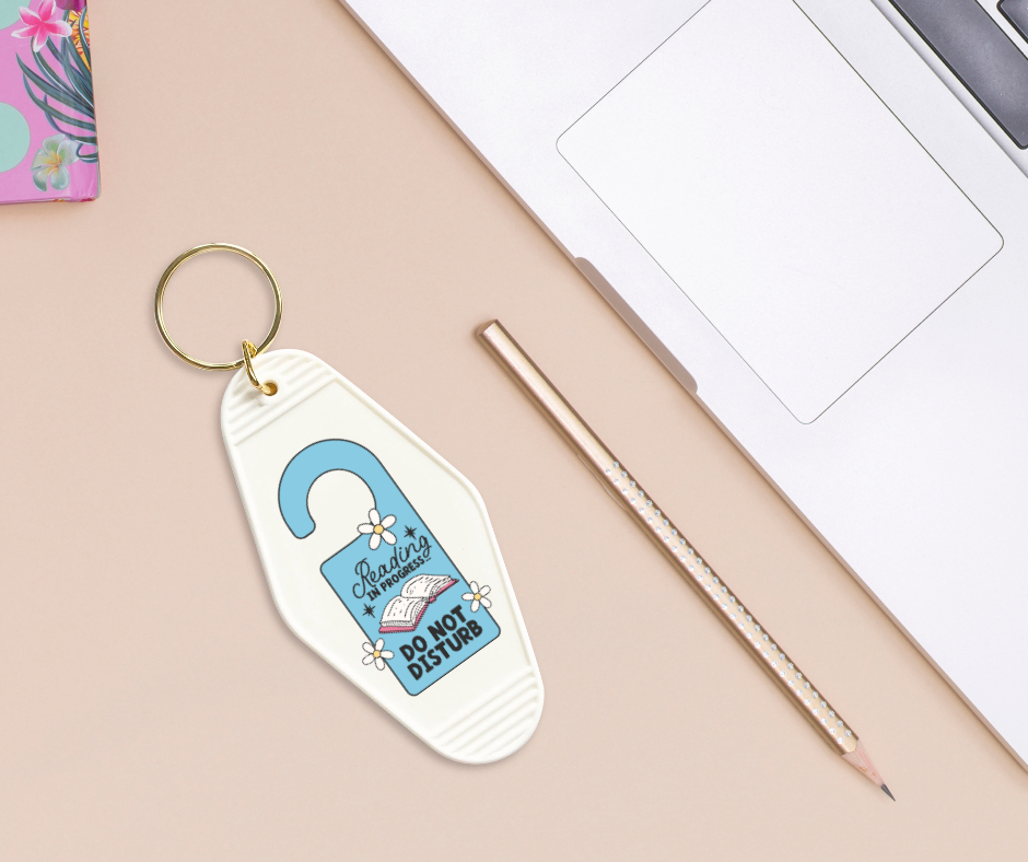 Reading Do Not Disturb - UVDTF Motel Keychain Set Of 6