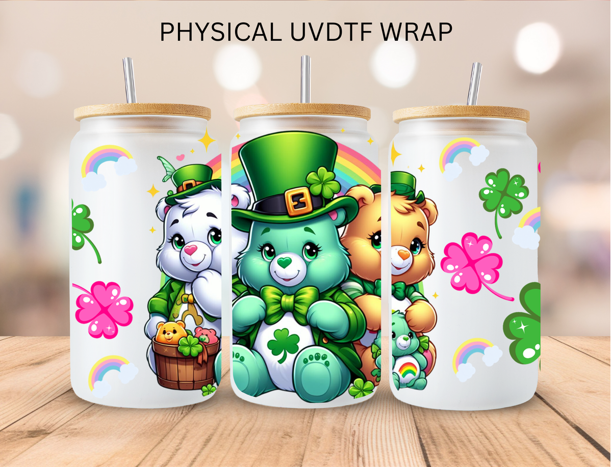 St' Patrick's Bears - 16 oz / 20 oz Libby UV DTF