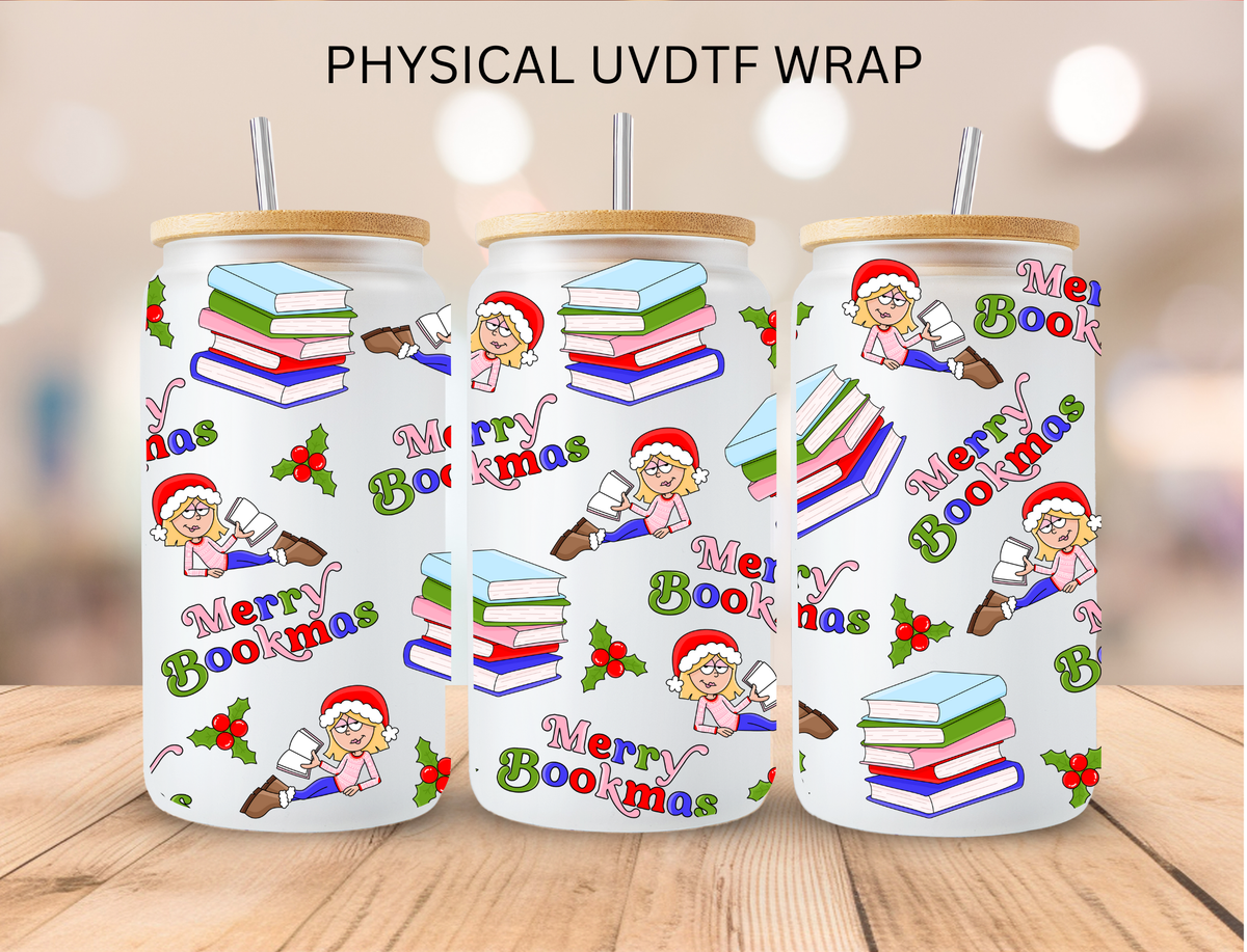 Lizzie Christmas Books - 16 oz / 20 oz Libby UV DTF