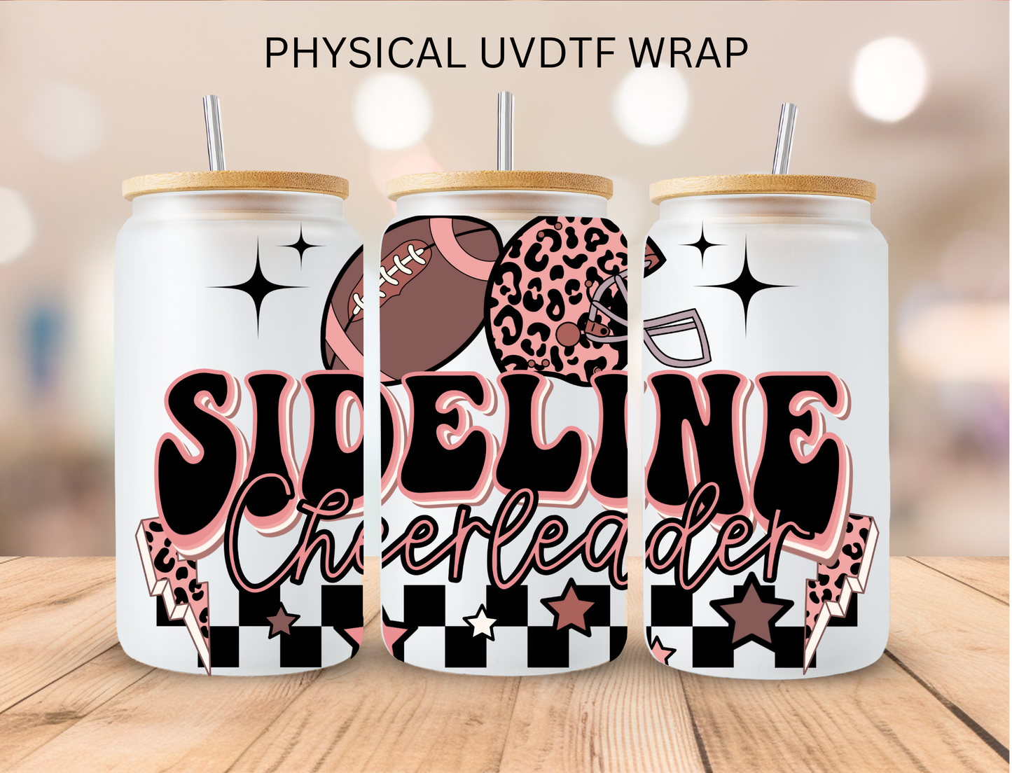 Sideline Cheerleader - 16 oz / 20 oz Libby UV DTF