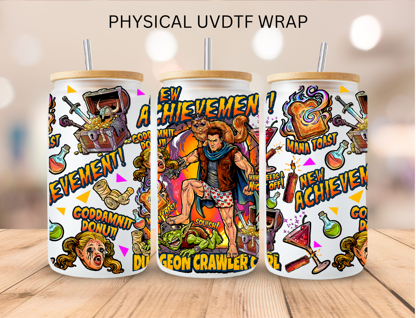 Dungeon Crawlers - 16 oz / 20 oz Libby UV DTF