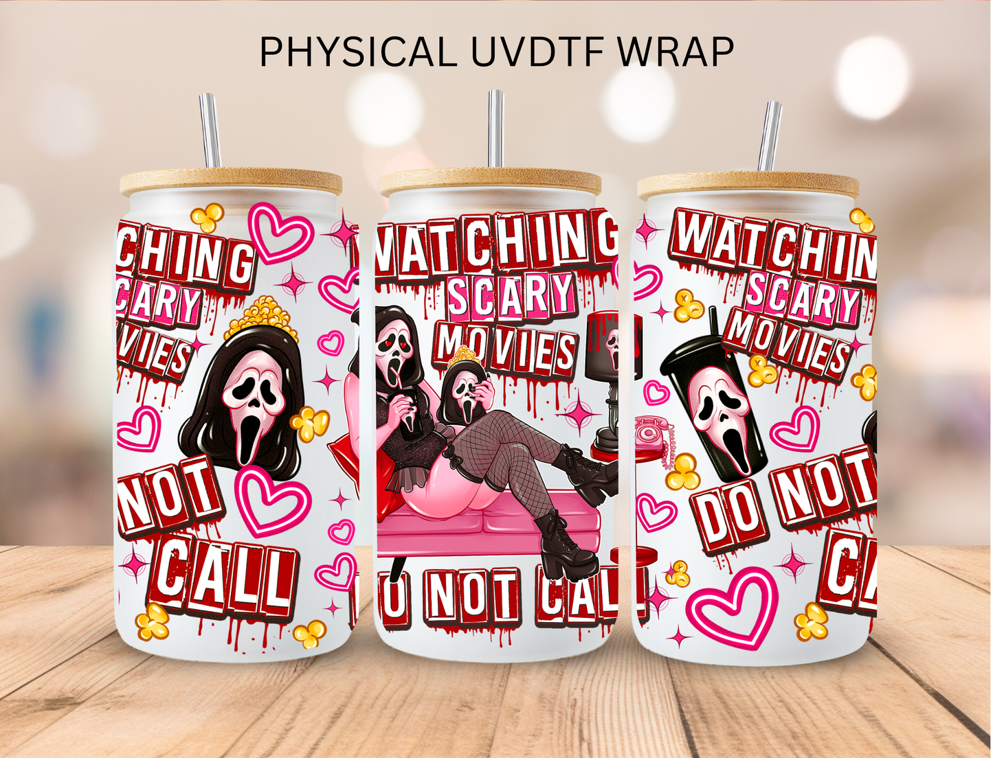 Ghostface Pink - 16 oz / 20 oz Libby UV DTF