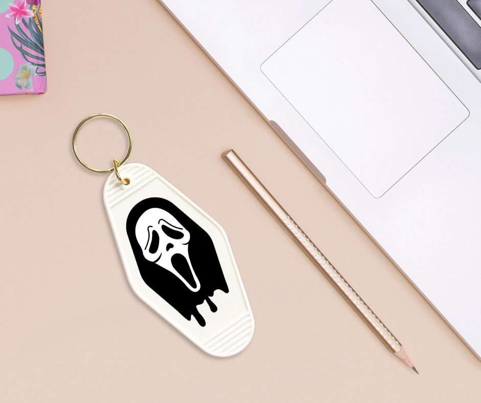 Halloween Horror Ghost - UVDTF Motel Keychain Set Of 6