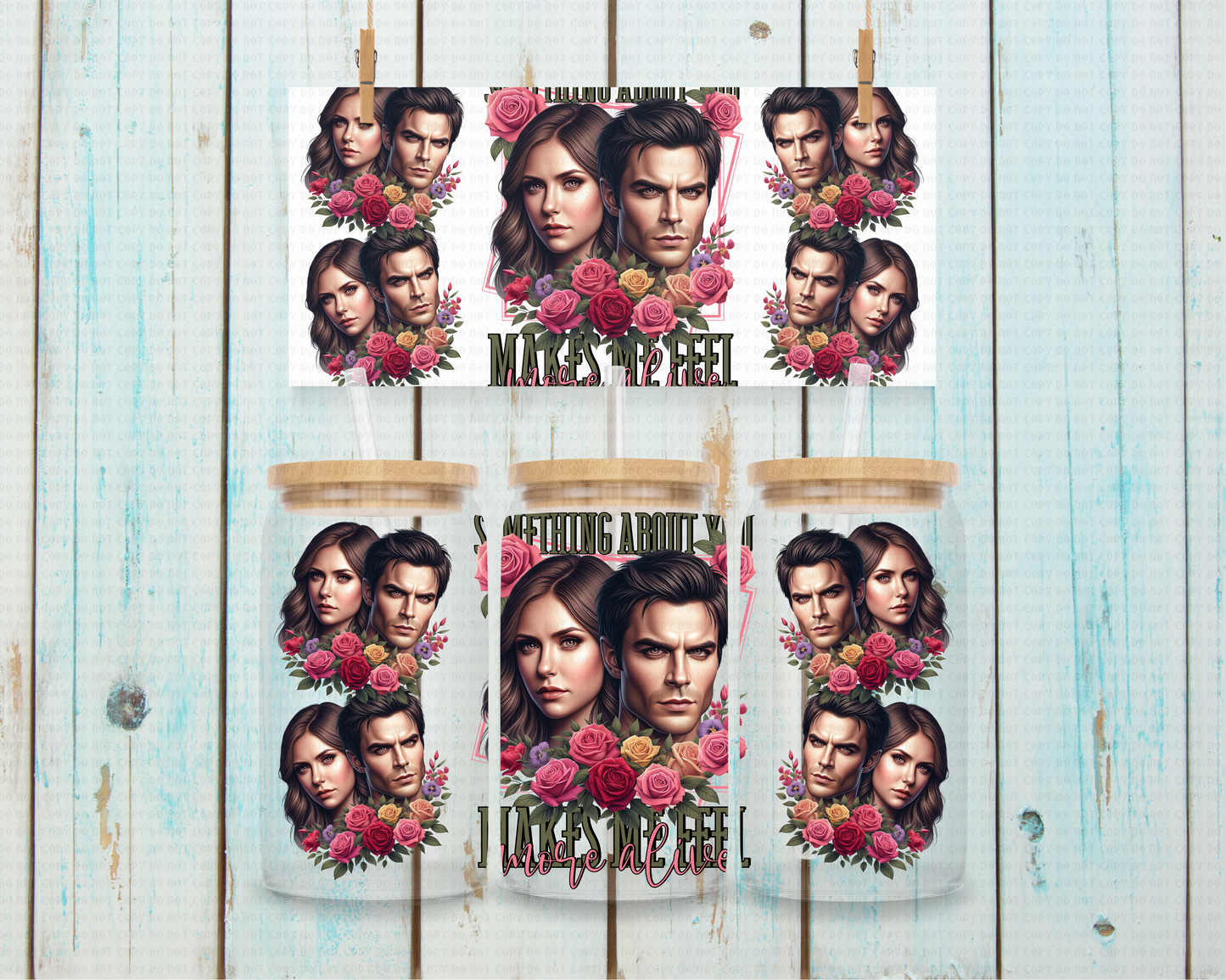 Vampire Couple - 16 oz / 20 oz Libby UV DTF Wrap EXCLUSIVE DESIGN