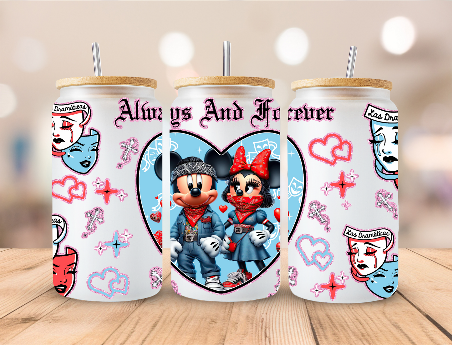 Always and Forever Mouse - 16 oz / 20 oz Libby UV DTF Wrap