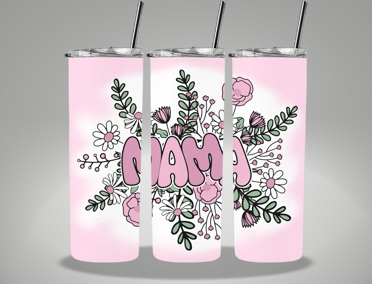 Mother's Day Purple Mama - 20oz Skinny Tumbler Wrap