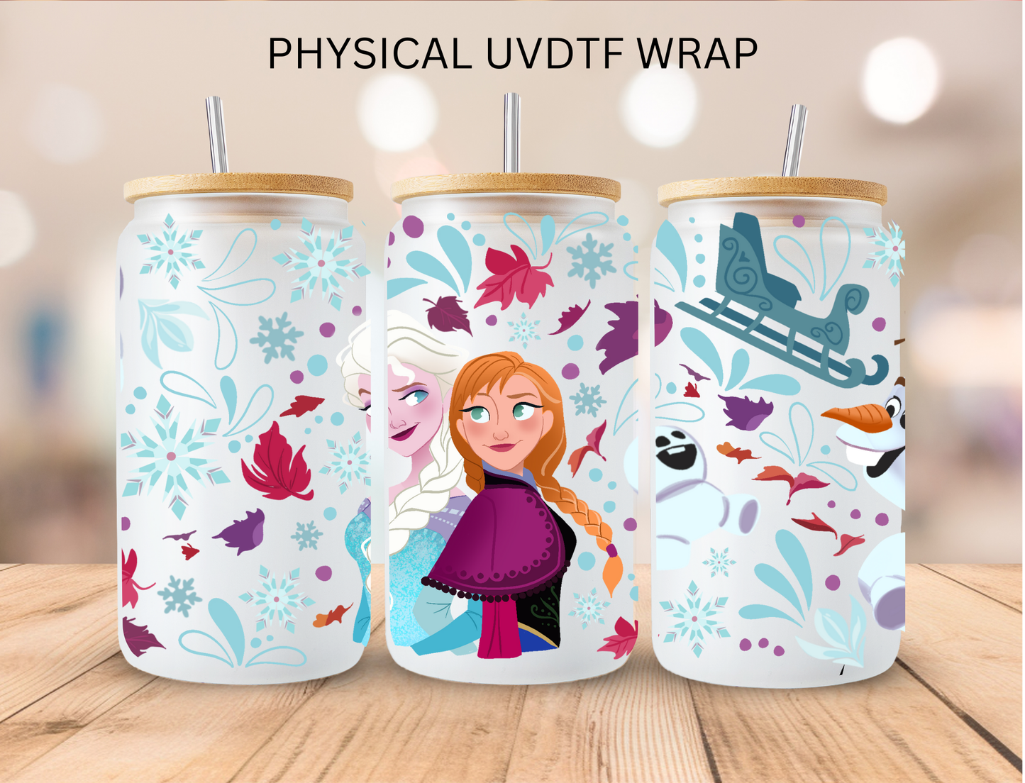 Anna Snow Princess - 16 oz / 20 oz Libby UV DTF