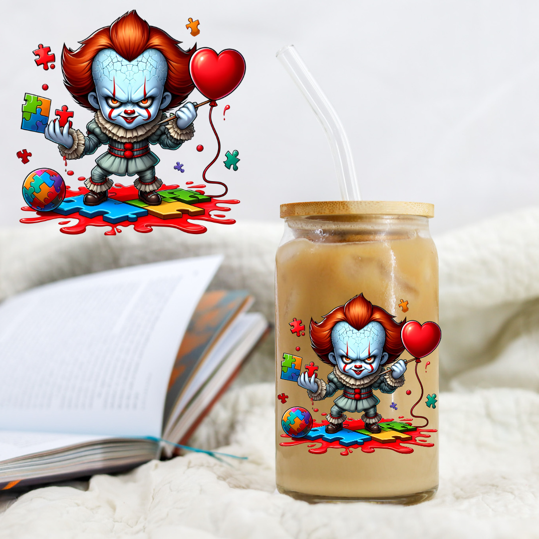 Autism Horror Scream - UV DTF Libby Decal