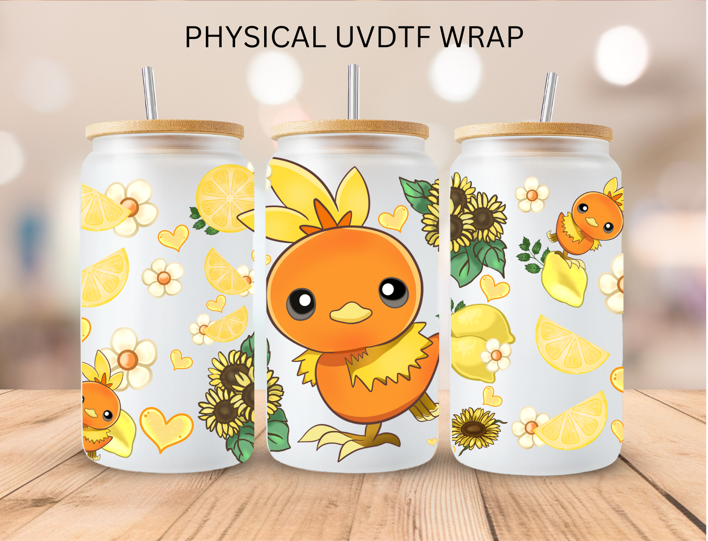 Orange Creature - 16 oz / 20 oz Libby UV DTF