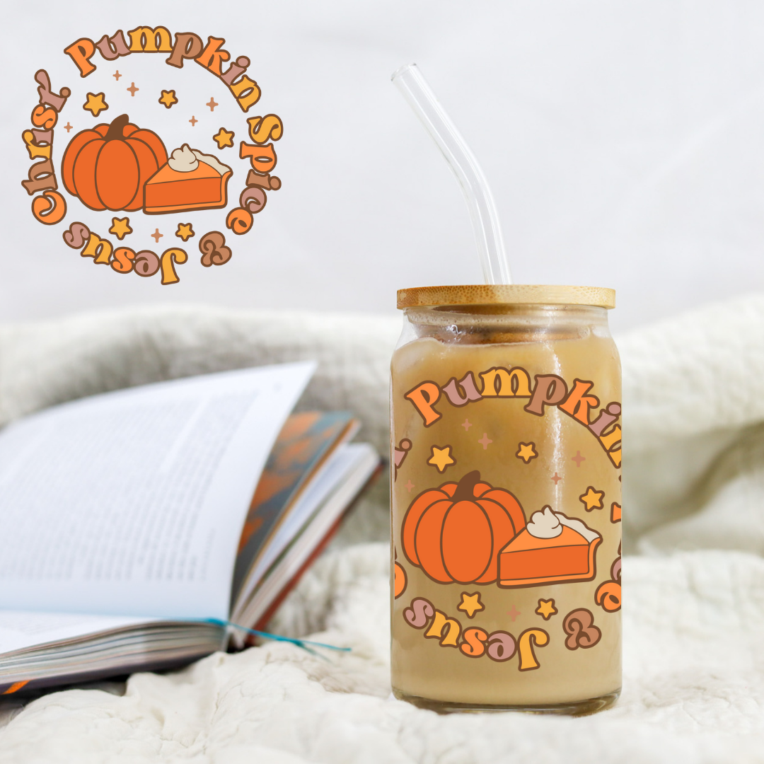 Autumn Pumpkin Spice And Jesus Christ - UVDTF decals