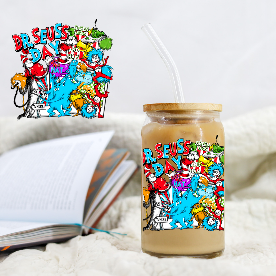 Cat Hat Seuss Day - UVDTF decals EXCLUSIVE DESIGNER