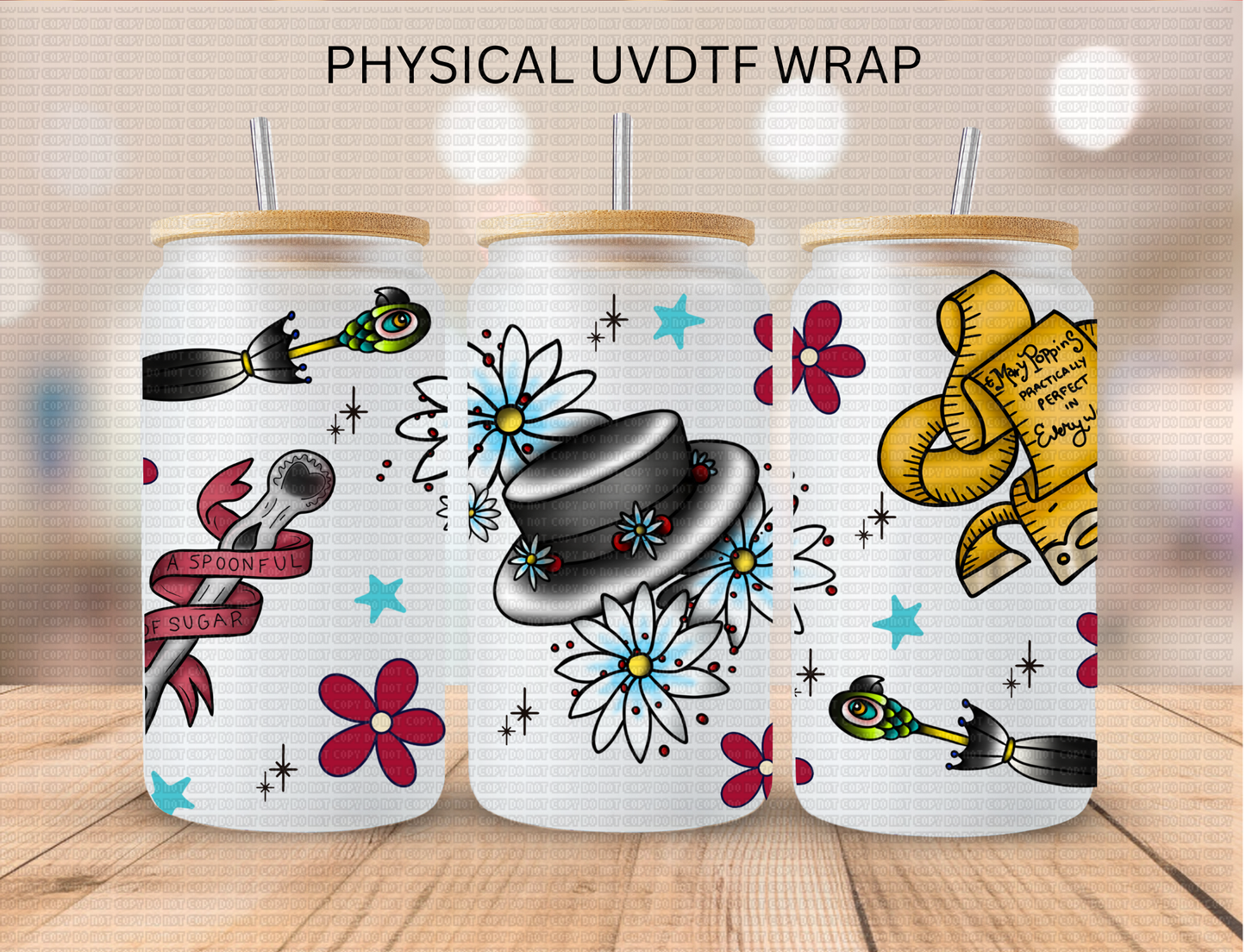 Wonderland Aesthetic - 16 oz / 20 oz Libby UV DTF Wrap