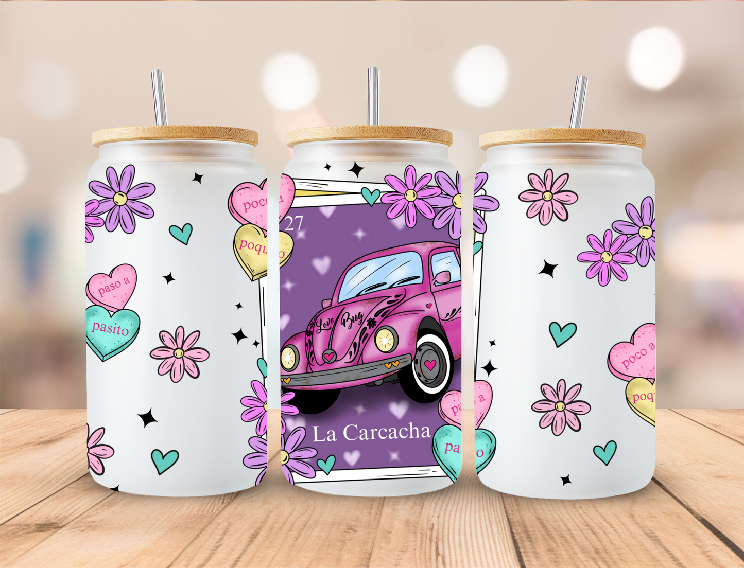 La Carcacha - 16 oz / 20 oz Libby UV DTF Wrap