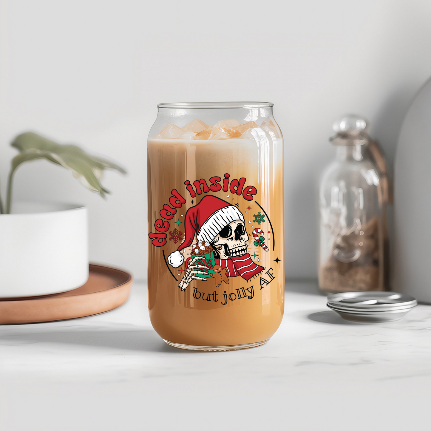 Dead Inside But Jolly (Red) - UVDTF Decals