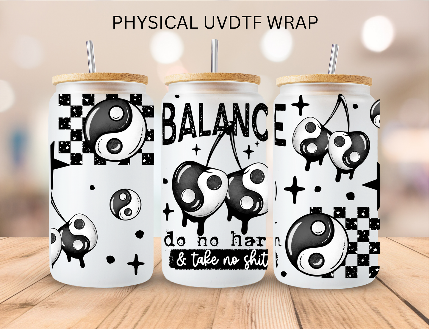 Peace Balance Do No Harm - 16 oz / 20 oz Libby UV DTF