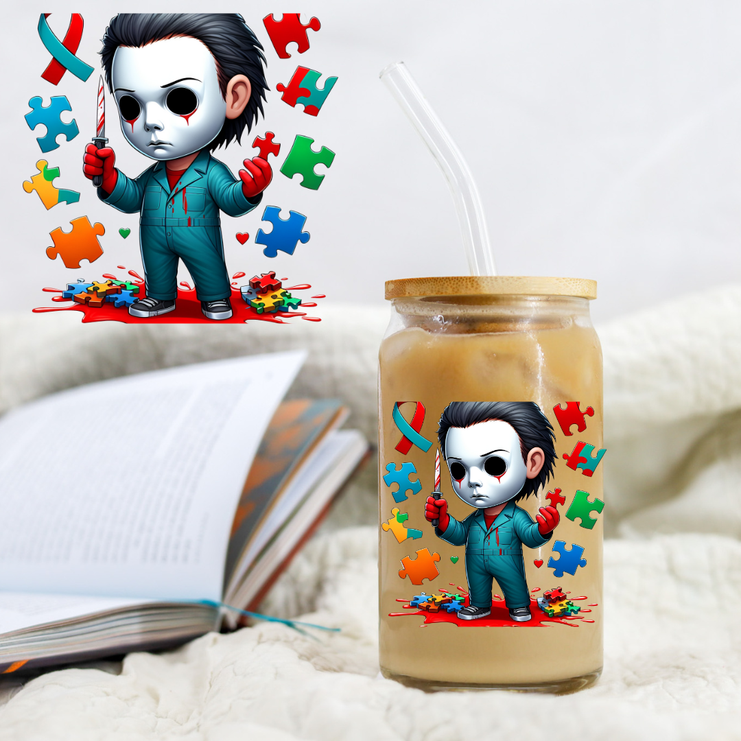 Autism Horror Guy - UV DTF Libby Decal