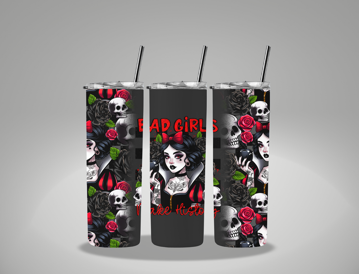 Bad Girls Collection Dark Apple Princess - 20oz Skinny Tumbler Wrap CSTAGE EXCLUSIVE