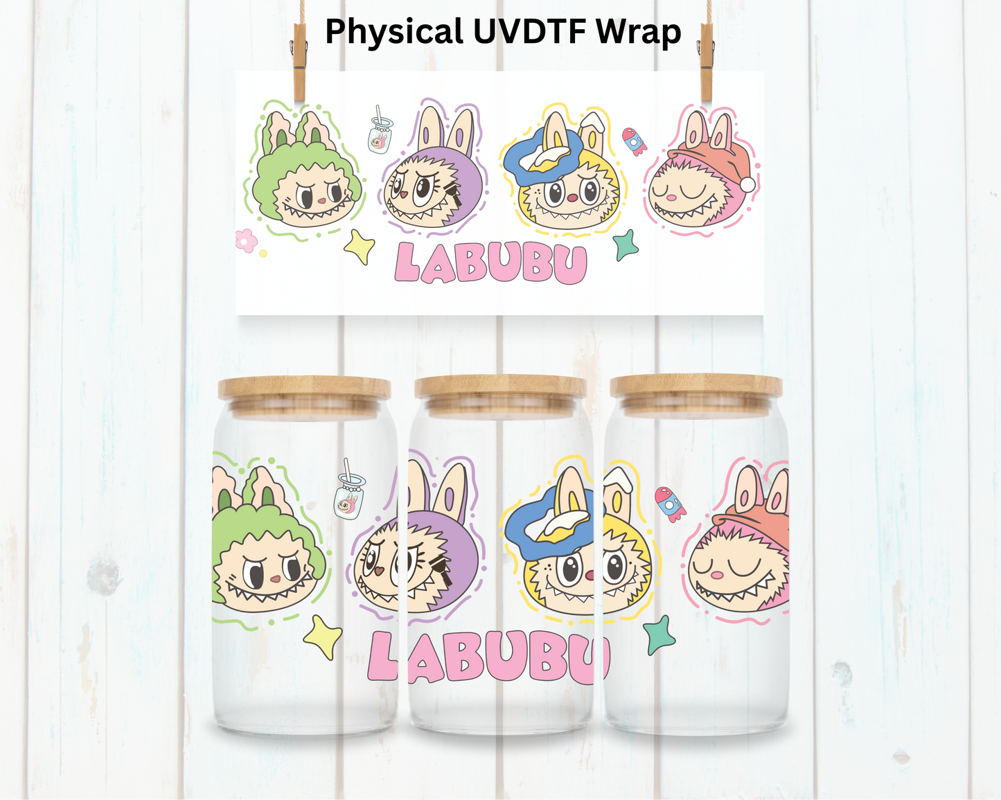 Frazzled LaBu Bear - 16 oz / 20 oz Libby UV DTF