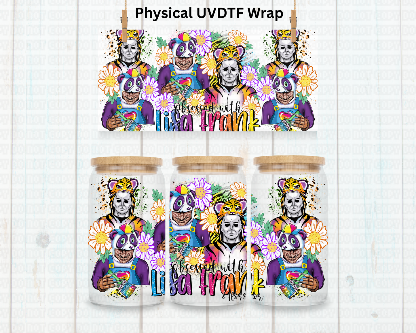 Rainbow Horror Crew - 16 oz / 20 oz Libby UV DTF