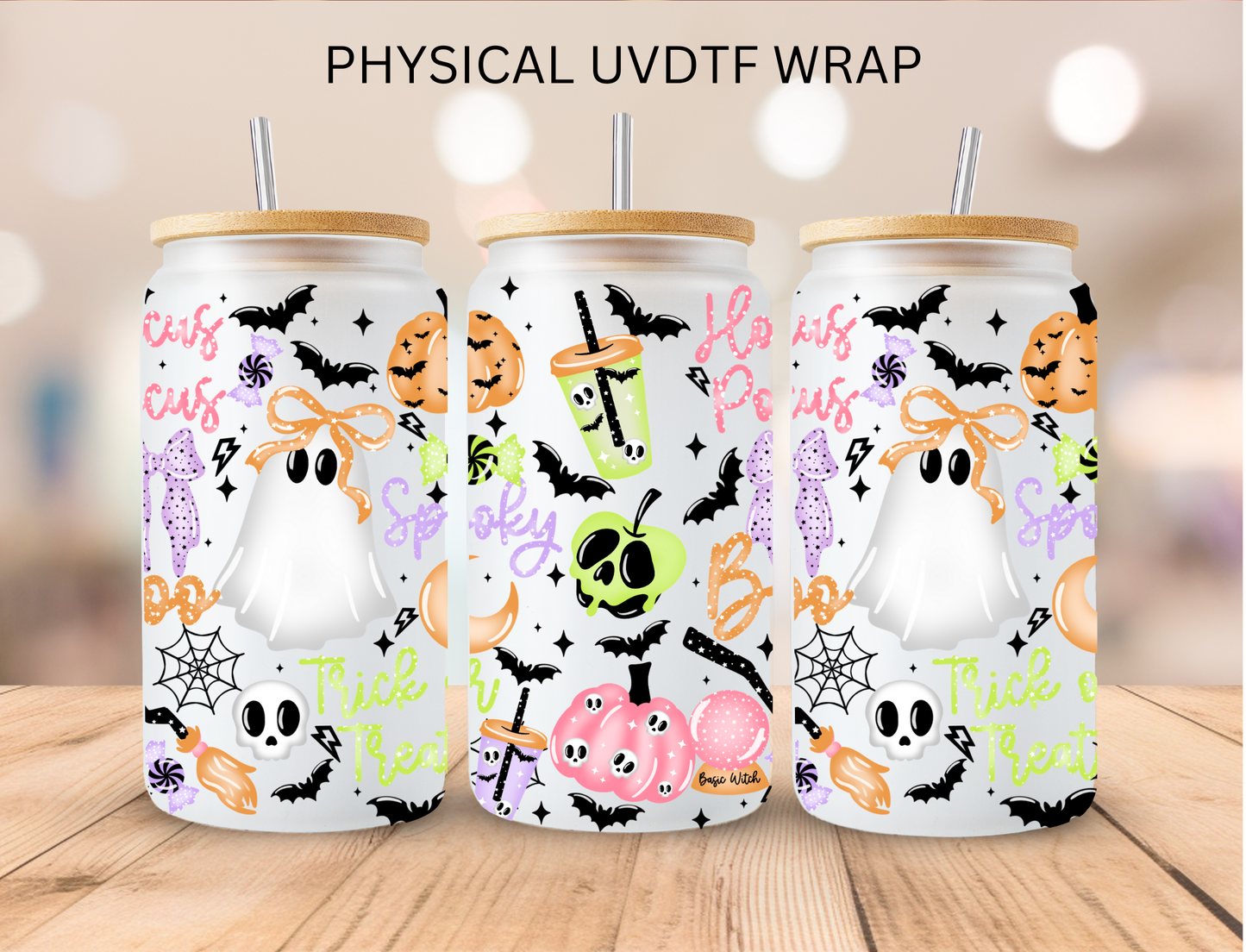 Halloween Pastel - 16 oz / 20 oz Libby UV DTF Wrap