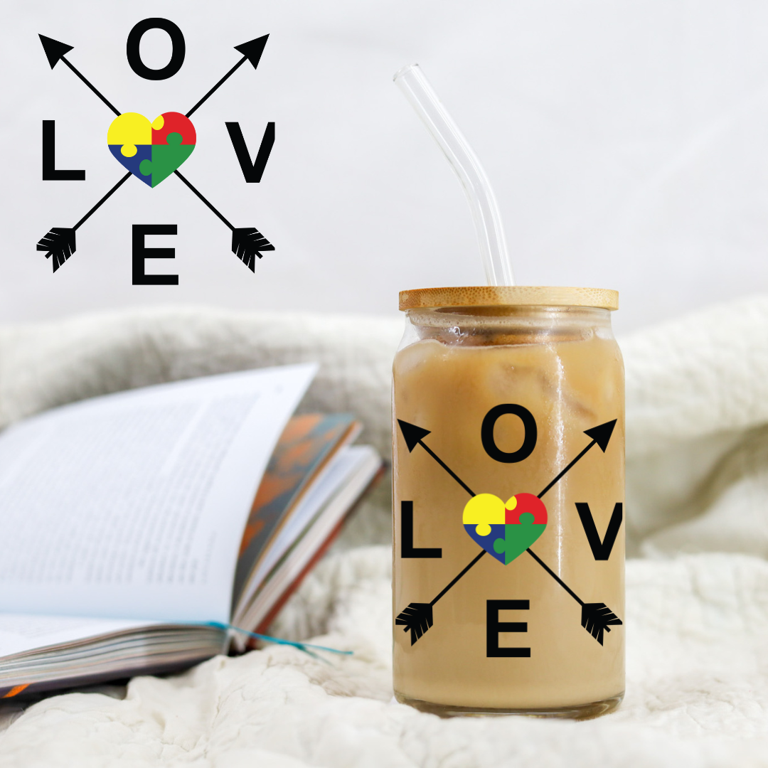 Love Arrow Autism - UV DTF Libby Decal