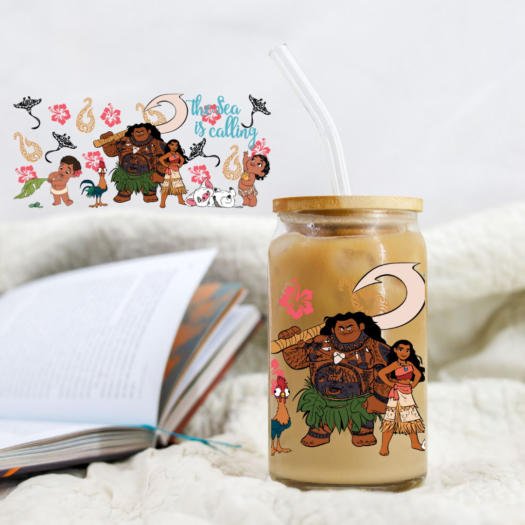 Hook Princess - 16 oz Libby UV DTF Wrap RTS