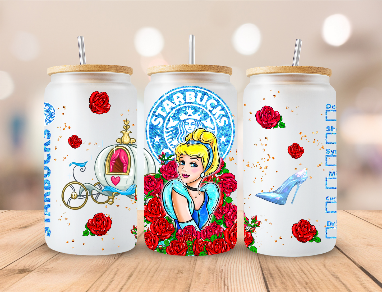 Glass Slipper Coffee SB - 16 oz / 20 oz Libby UV DTF Wrap