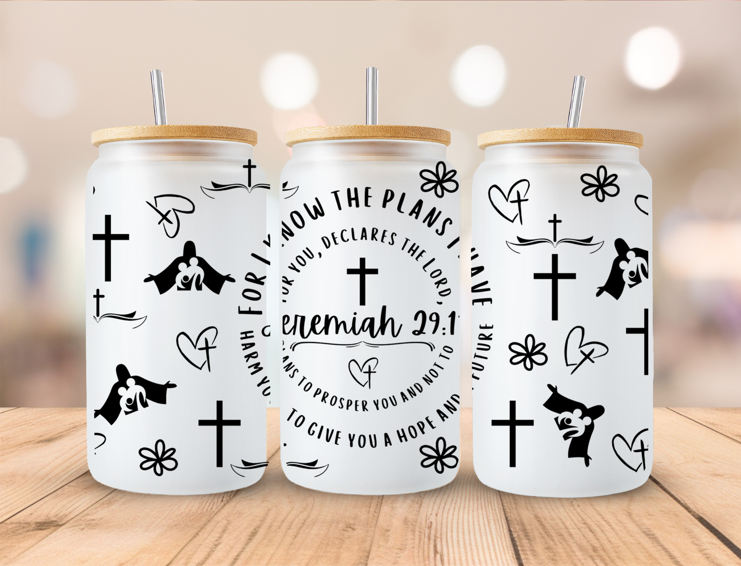 Jeremiah 29:1 - 16oz Libby UV DTF Wrap RTS