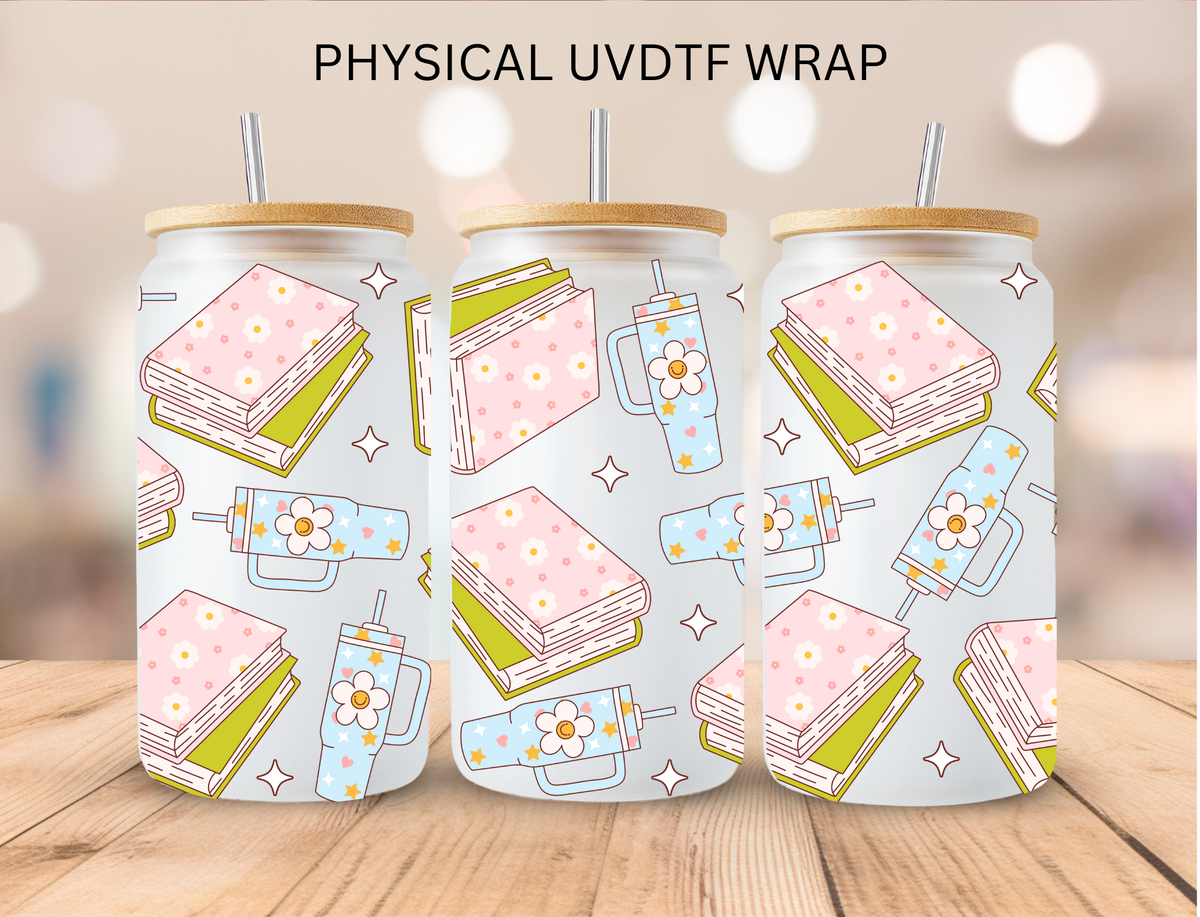Bookish Books And Tumblers - 16 oz / 20 oz Libby UV DTF