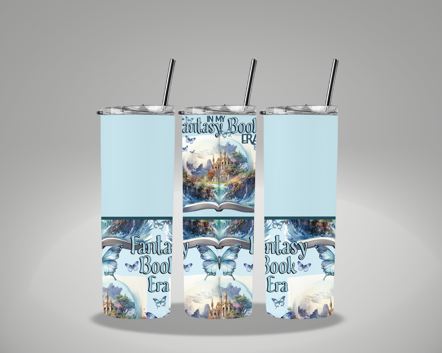 Fantasy Book Era - 20oz Skinny Tumbler Wrap CSTAGE EXCLUSIVE