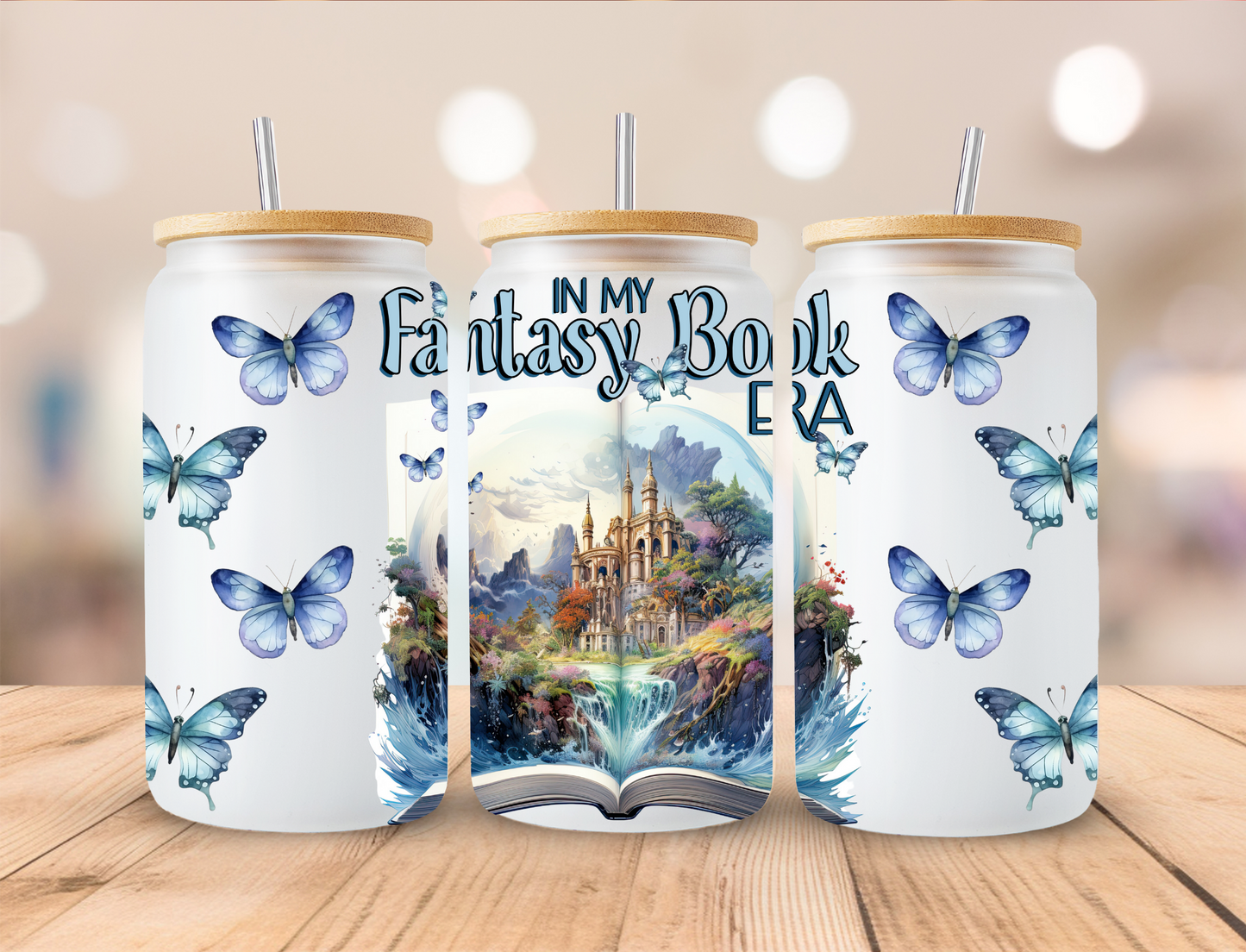 In My Fantasy Book Era - 16 oz / 20 oz Libby UV DTF Wrap EXCLUSIVE DESIGN