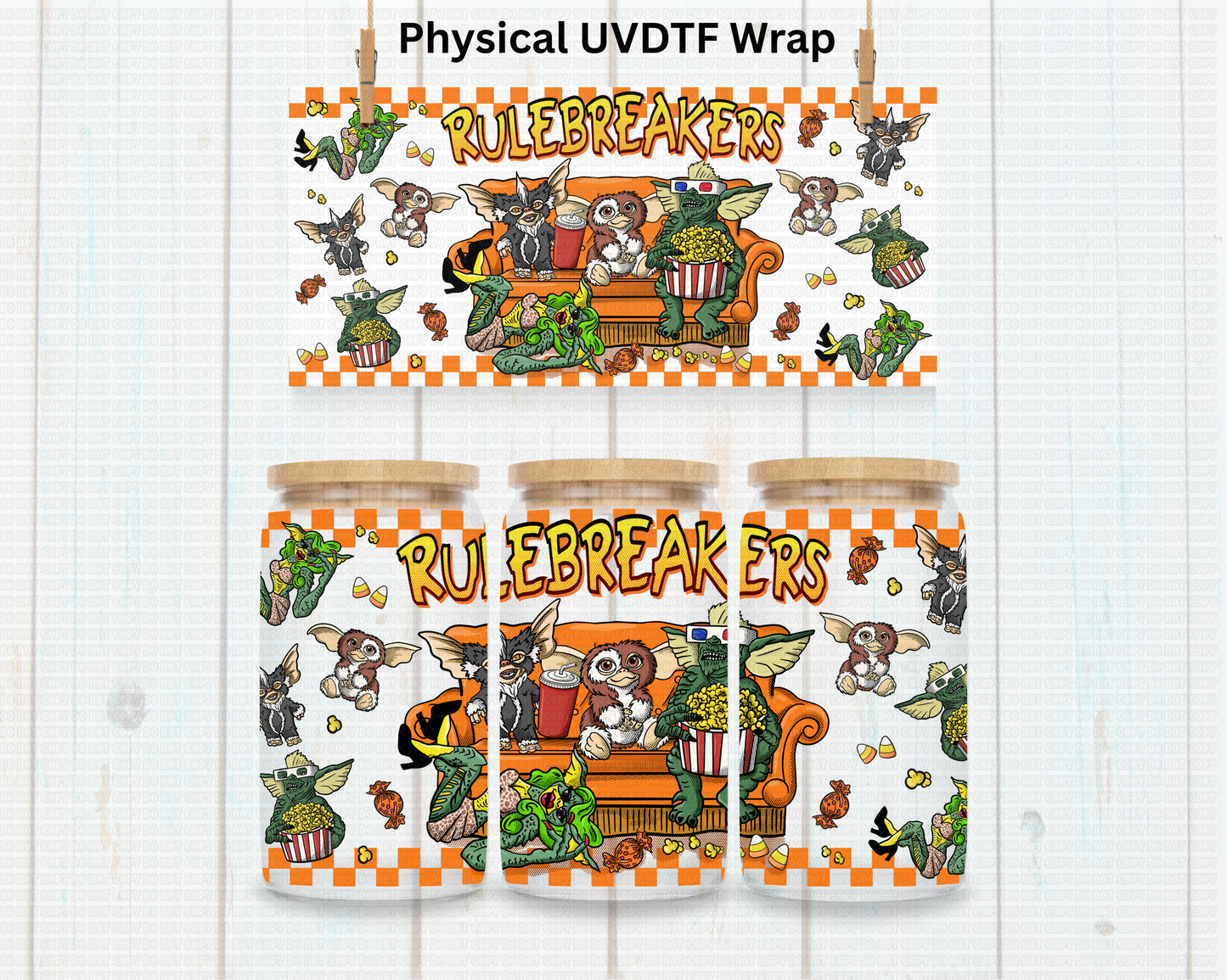 Halloween Rulebreakers Gremlins - 16 oz / 20 oz Libby UV DTF