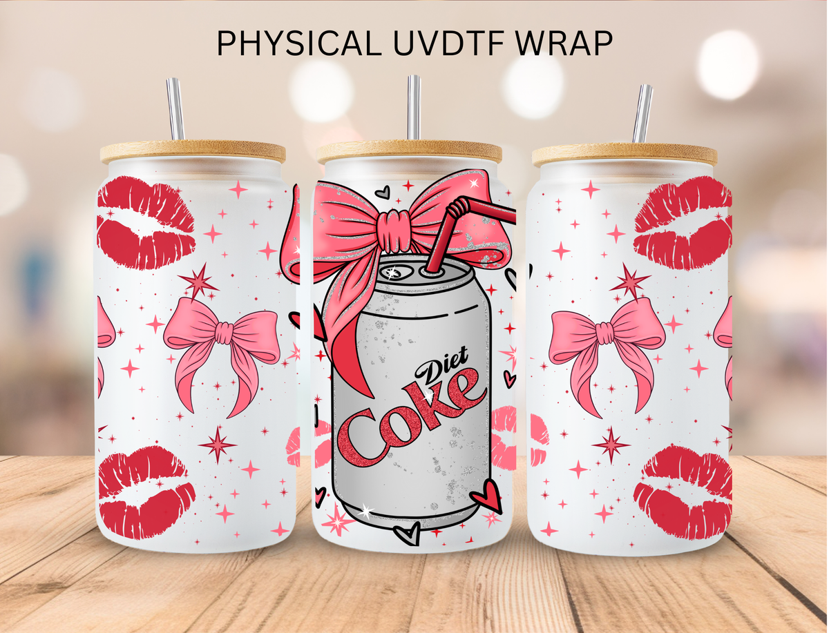 Coquette Soda Diet Cola - 16 oz / 20 oz Libby UV DTF
