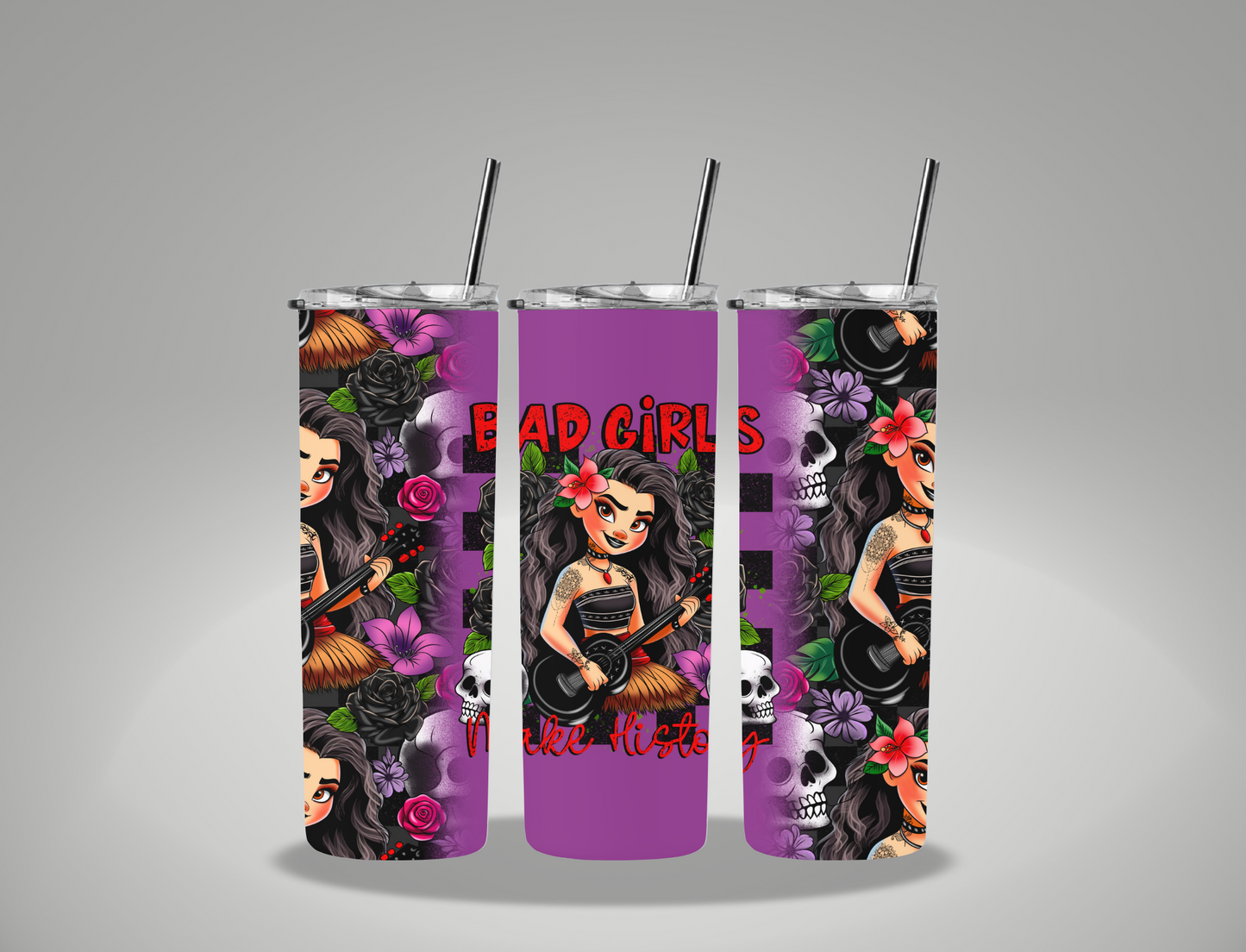 Bad Girls Collection Dark Hook Princess - 20oz Skinny Tumbler Wrap CSTAGE EXCLUSIVE