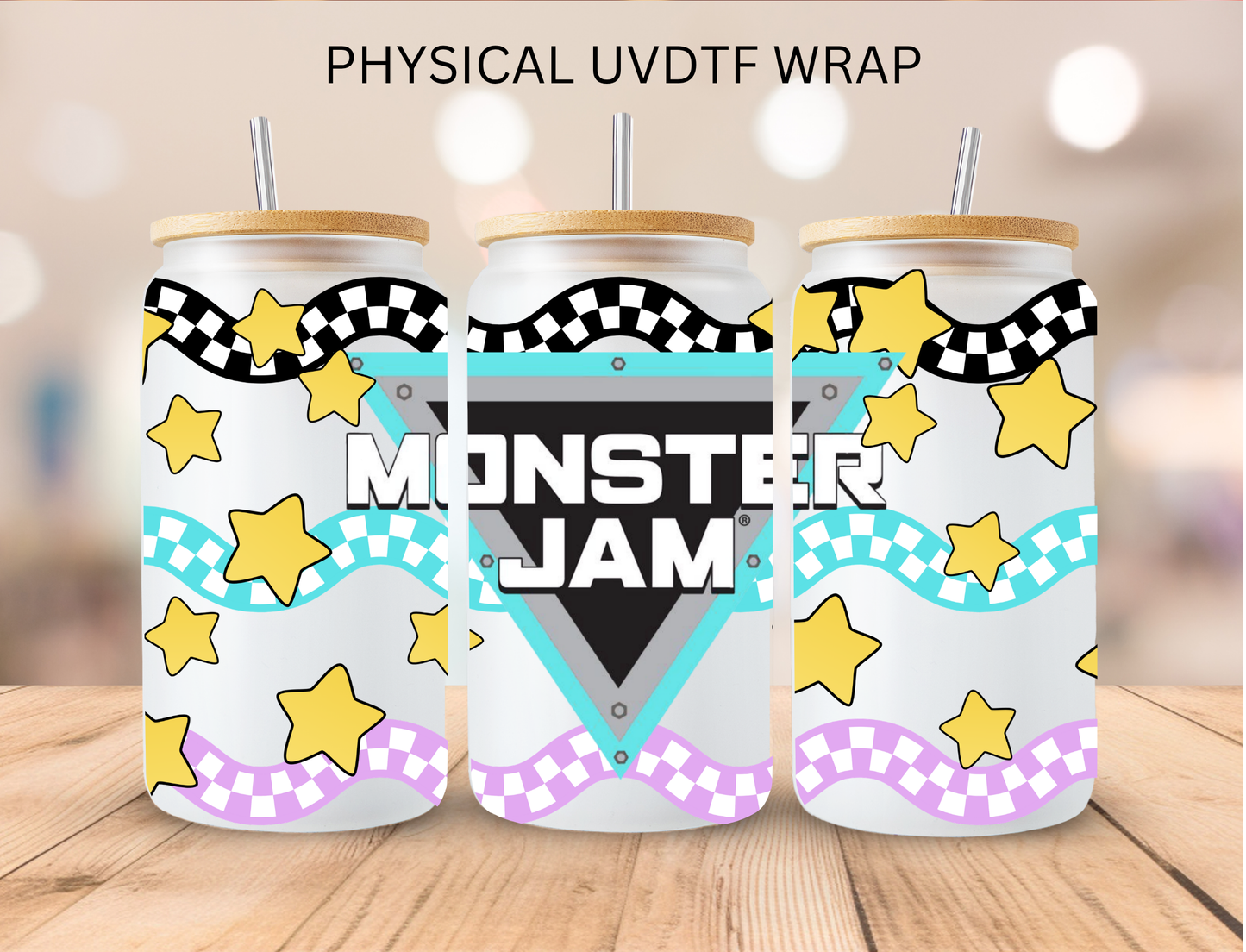 Monster Jam (5) - 16 oz / 20 oz Libby UV DTF Wrap