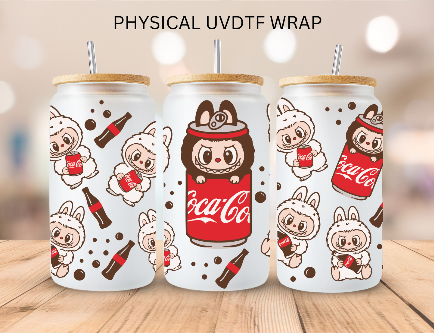 Cola BuBu- 16 oz / 20 oz Libby UV DTF Wrap