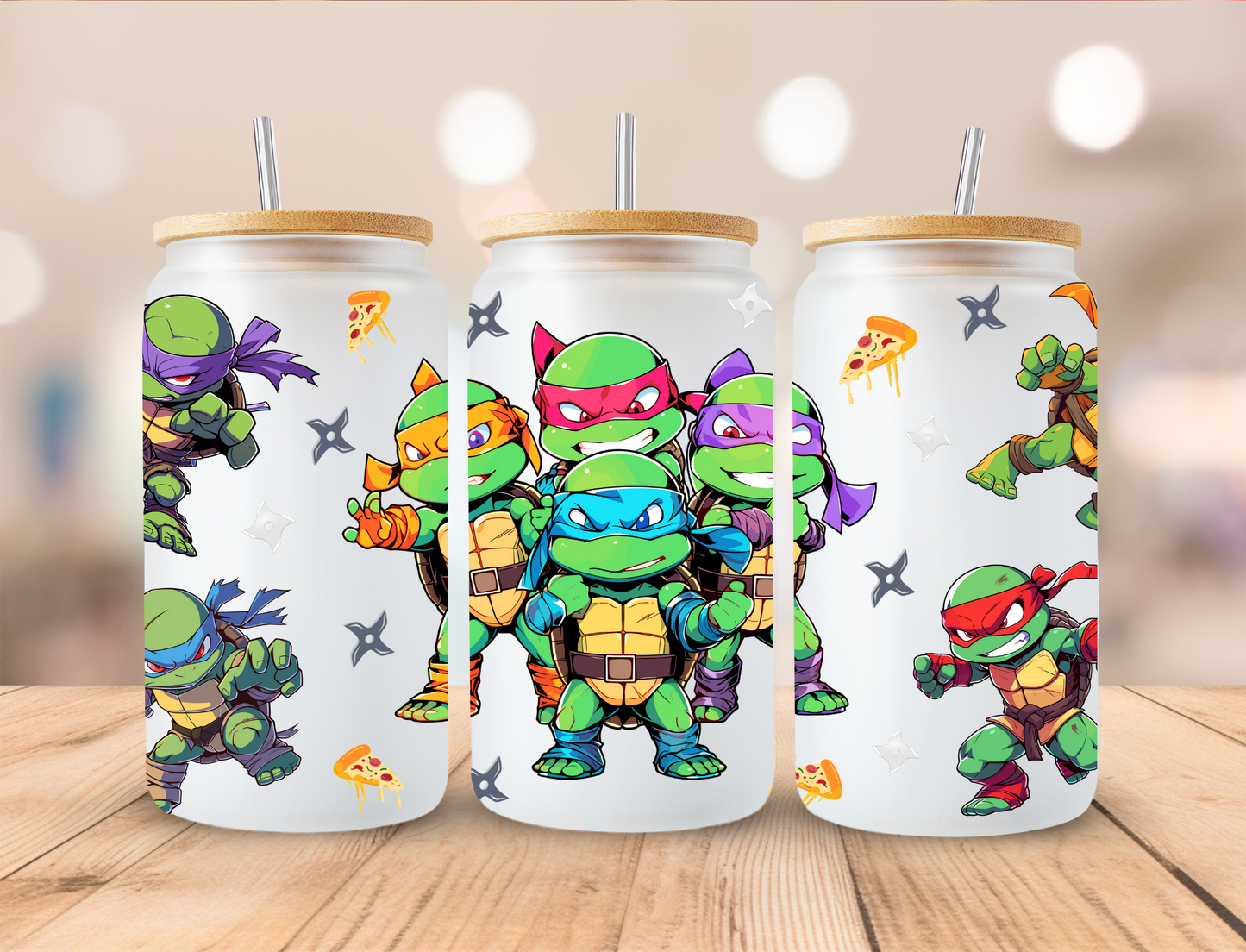 TMNT Turtle Crew - 16 oz / 20 oz Libby UV DTF Wrap