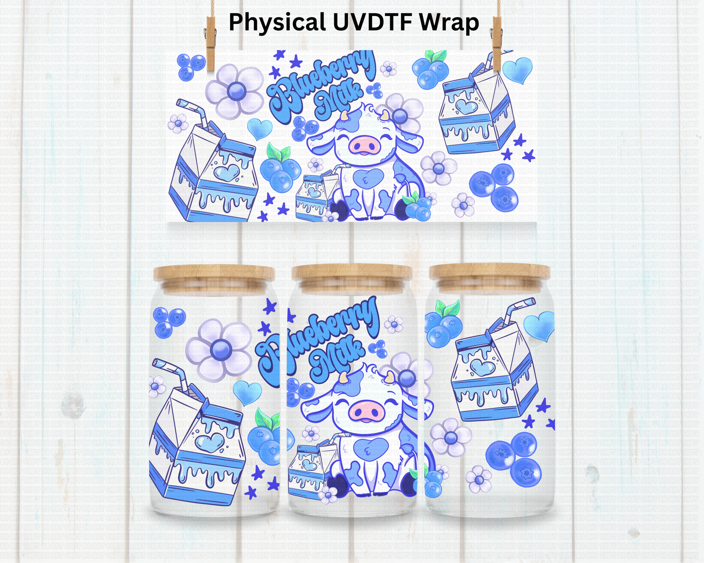 Dairy Milk Cow - 16 oz / 20 oz Libby UV DTF