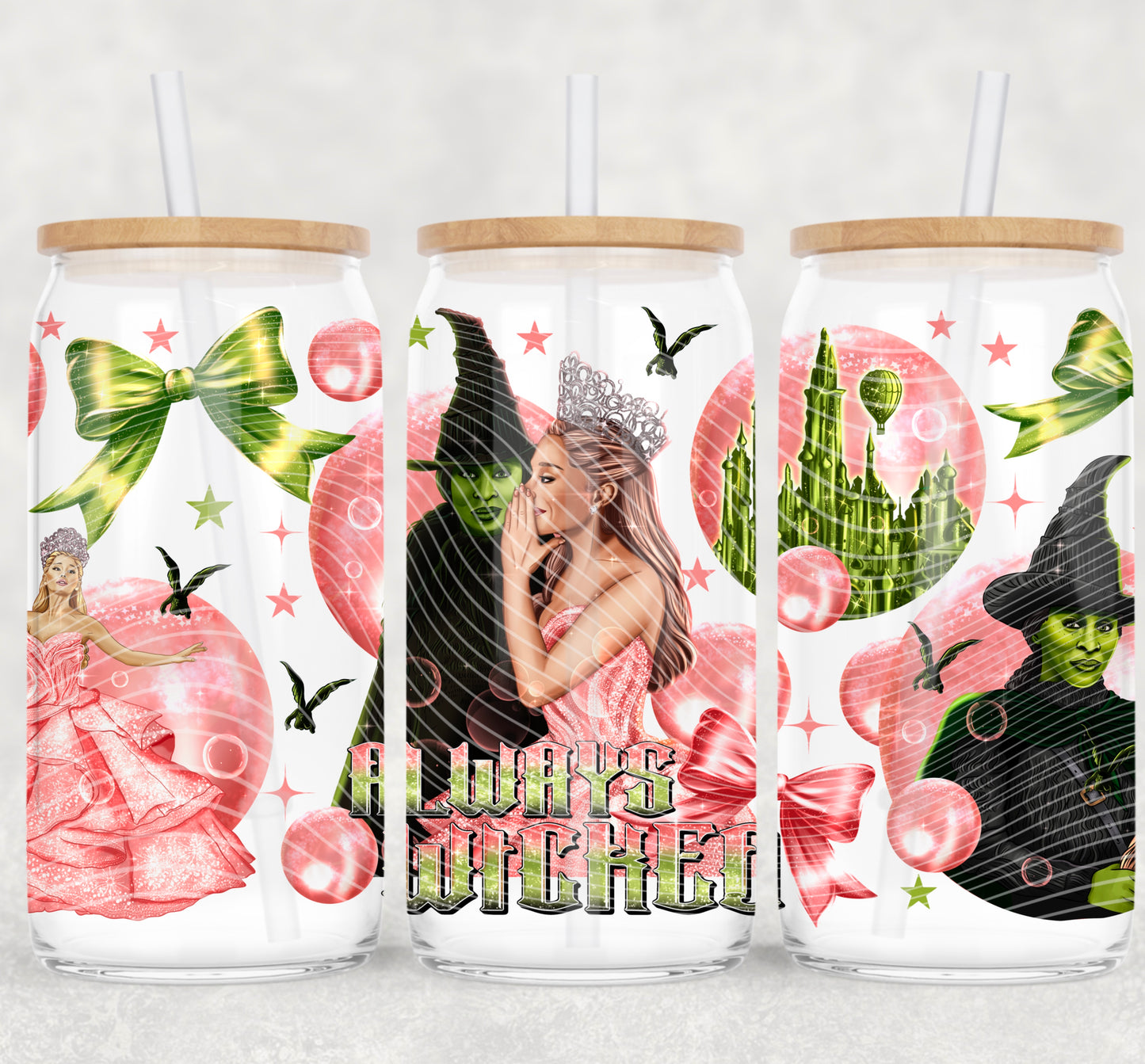 Christmas Wicked - 16 oz / 20 oz Libby UV DTF Wrap