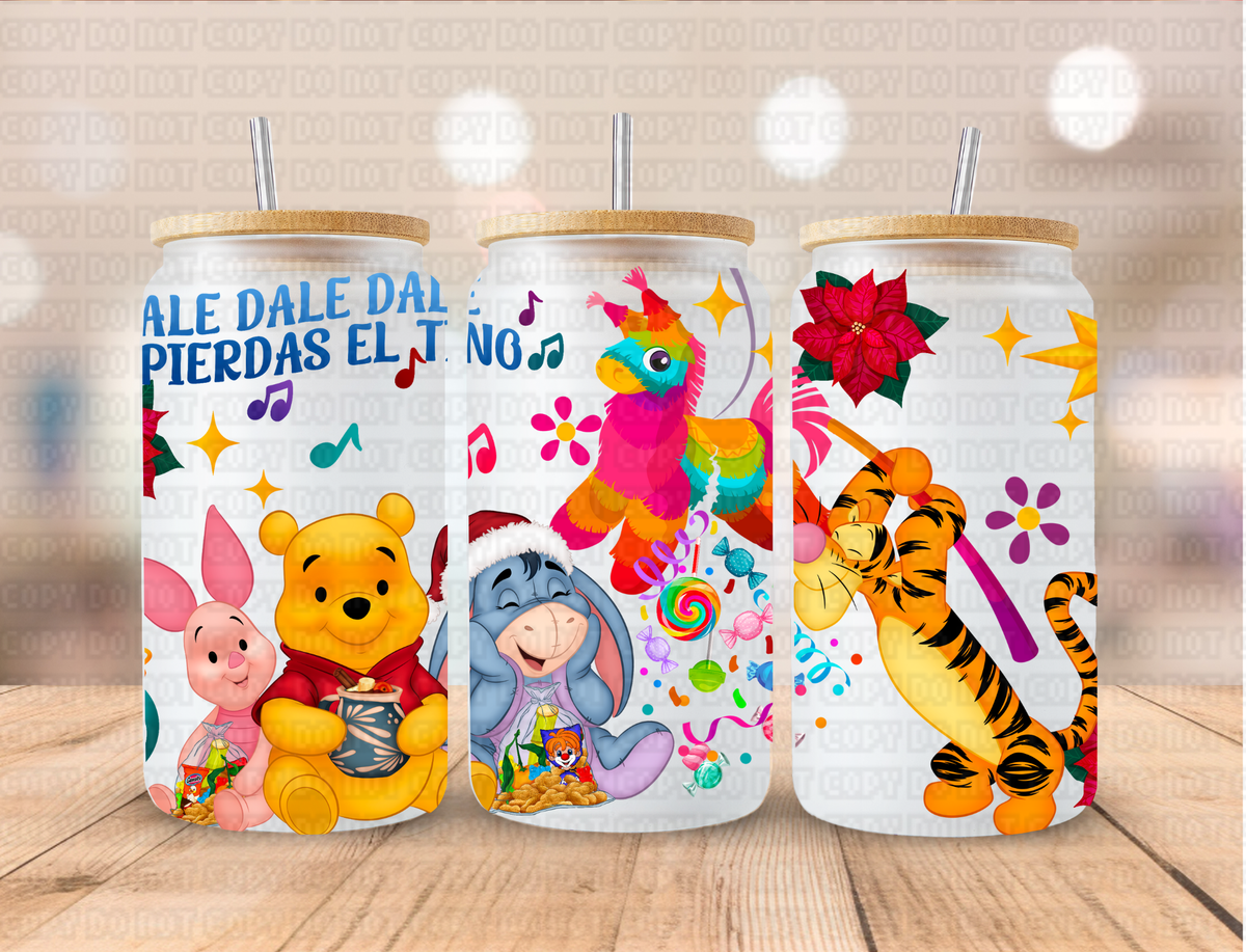 Mexican Snacks Poo and Friends - 16 oz / 20 oz Libby UV DTF Wrap