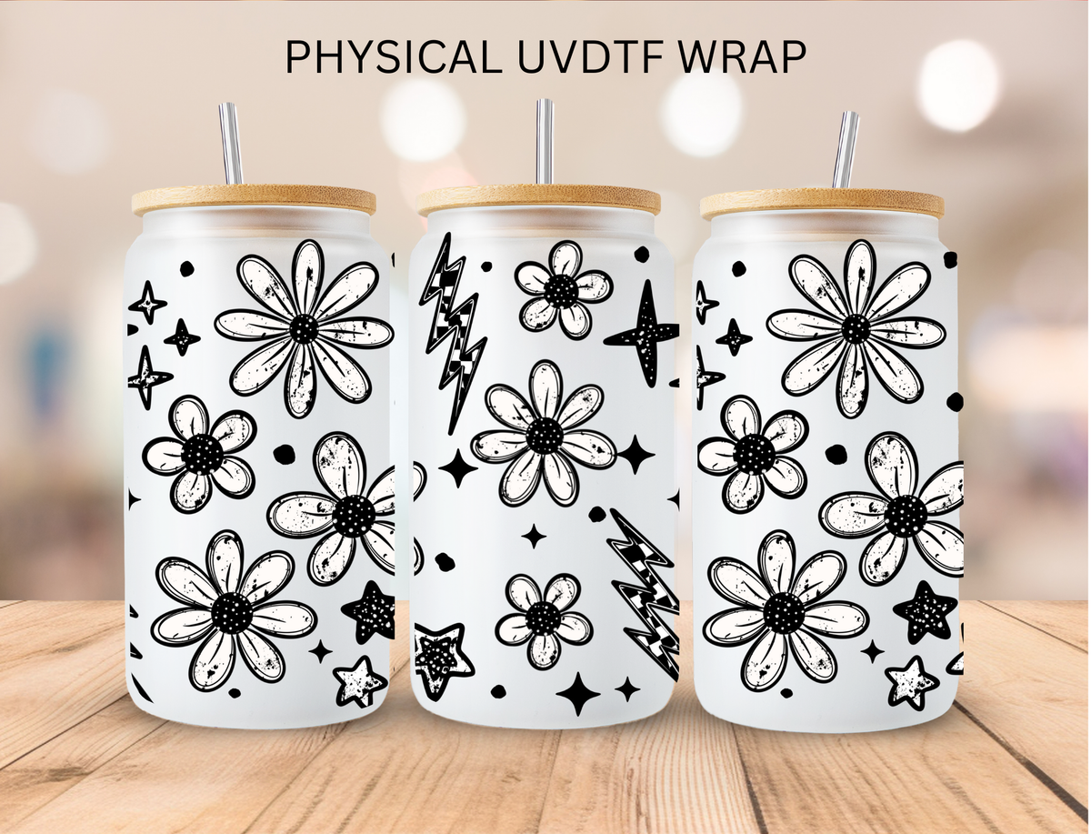 Daisies and Bolts - 16 oz / 20 oz Libby UV DTF