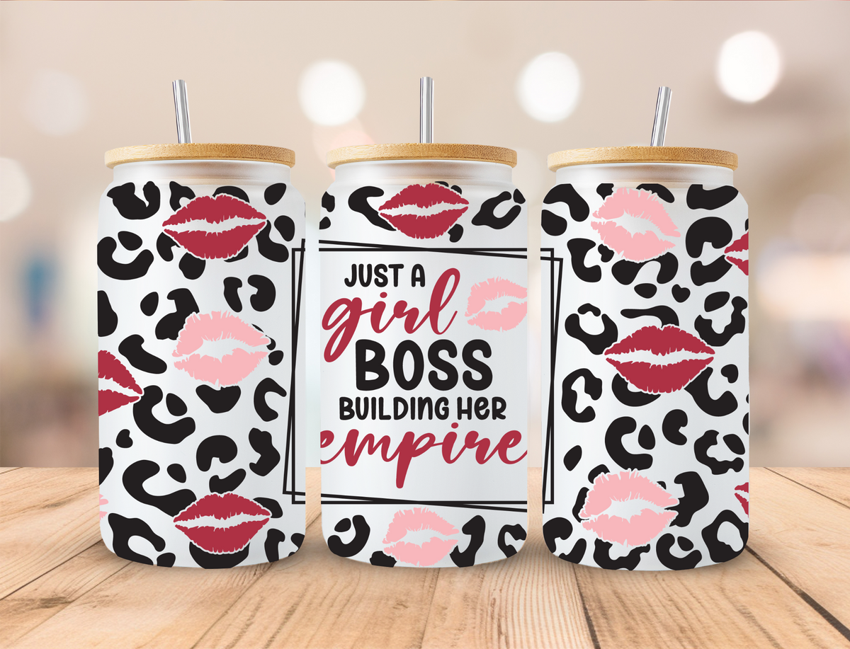 Girl Boss Empire - 16 oz / 20 oz Libby UV DTF Wrap