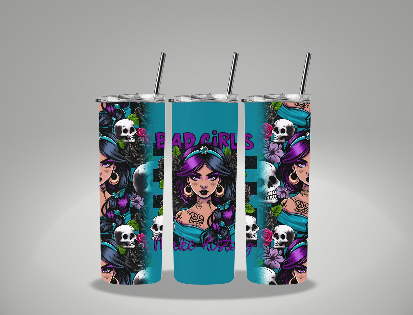 Bad Girls Collection Jaz Princess - 20oz Skinny Tumbler Wrap CSTAGE EXCLUSIVE