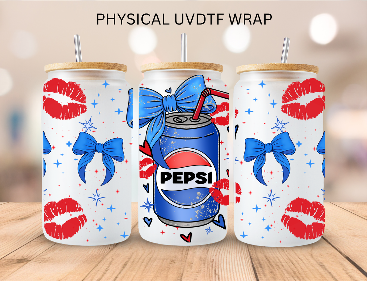 Coquette Soda Pepsi - 16 oz / 20 oz Libby UV DTF