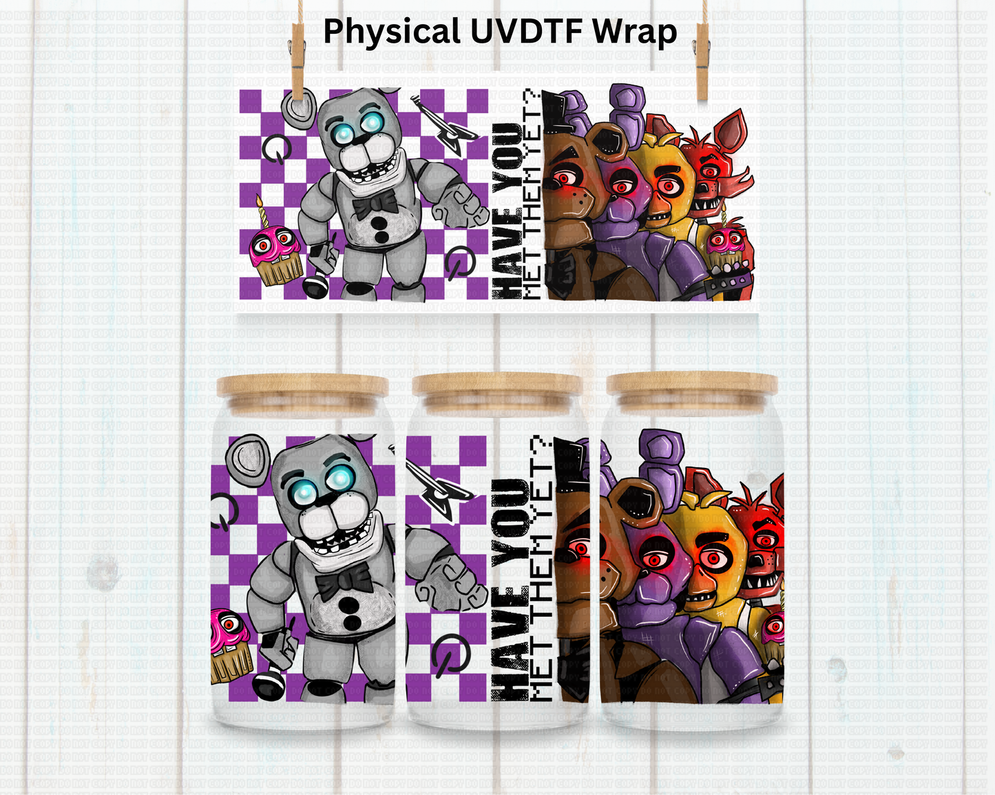 Five Nights Dolls - 16 oz / 20 oz Libby UV DTF